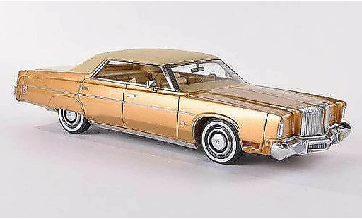 Chrysler Imperial Hardtop 1/43 Neo 4-Door Sedan gold/matt beige 1975 diecast model cars