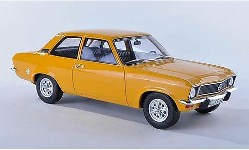 Opel Ascona A Base 1/18 BoS Models black-yellow 2-portes limitee edition 1.000 piece 1973 diecast model cars