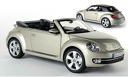 Volkswagen Beetle Cabriolet 1/18 Kyosho Convertible beige 2013 diecast model cars