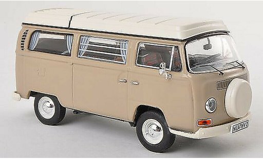 Volkswagen T2 A 1/43 Premium ClassiXXs Camping (neues toit rabattable Ersatzrad) grey diecast model cars