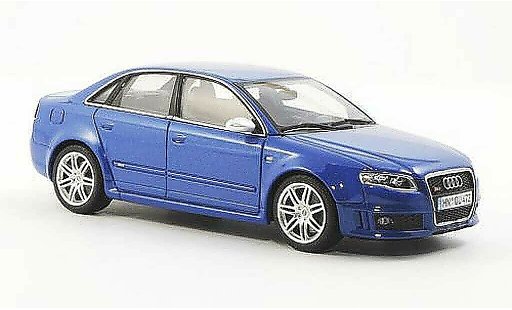 Audi RS4 berline 1/43 Minichamps (Typ B7) blue 2006 diecast model cars