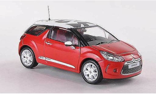 DS Automobiles DS3 Berline 1/43 IXO Sport Chic red/white 2011 diecast model cars