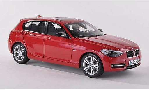 Bmw 120 F20 1/18 Paragon d black-red diecast model cars