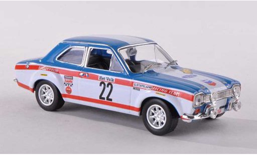 Ford Escort MK1 1/43 IXO 1600TC No.22 Chevron Rally Ypres 1970 Stapelaere/Aerts diecast model cars