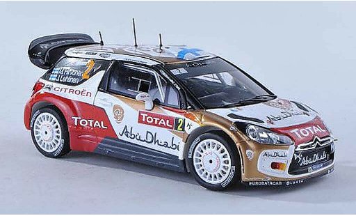 DS Automobiles DS3 WRC 2013 1/43 Spark No.2 Abu Dhabi Rally Monte Carlo M.Hirvonen/J.Lehtinen diecast model cars