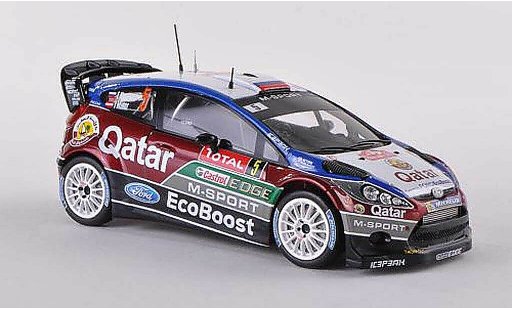 Ford Fiesta WRC 1/43 Spark No.5 Qatar Rally Monte Carlo 2013 E.Novikov/I.Minor diecast model cars