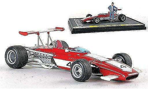 Ferrari 312 B 1/43 Brumm No.4 Lupin on the grid 1970 diecast model cars