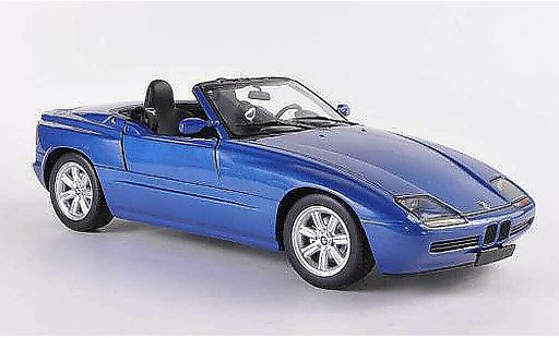 Bmw Z1 roadster 1/18 Minichamps blue 1988 diecast model cars