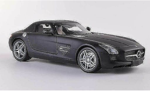 Mercedes SLS Coupe 1/18 Minichamps AMG (C197) mattblack 2010 diecast model cars