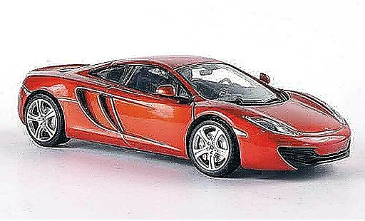 McLaren MP4-12C Base 1/43 Minichamps orange with Figur 2011 diecast model cars