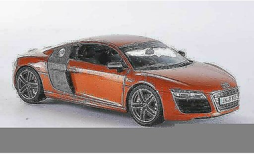 Audi R8 coupe 1/43 Schuco orange/carbon 2012 diecast model cars