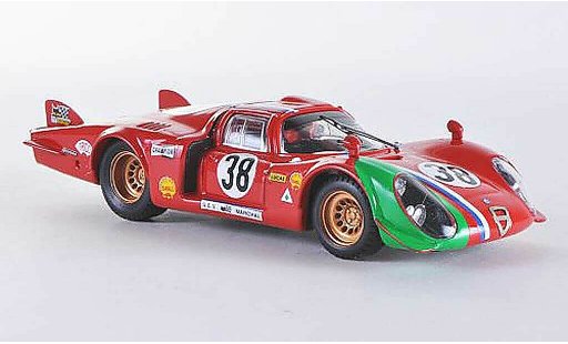 Alfa Romeo 33.2 prototipo 1/43 Best 1969 LM Le Mans No.38 Gosselin/Burgoigni diecast model cars