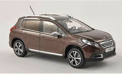 Peugeot 2008 Base 1/43 Norev black-brun 2013 diecast model cars