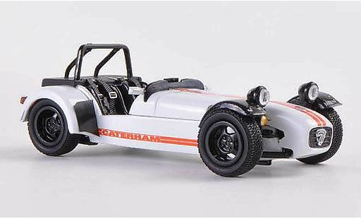 Caterham Super Seven JPE 1/43 Kyosho white/orange diecast model cars