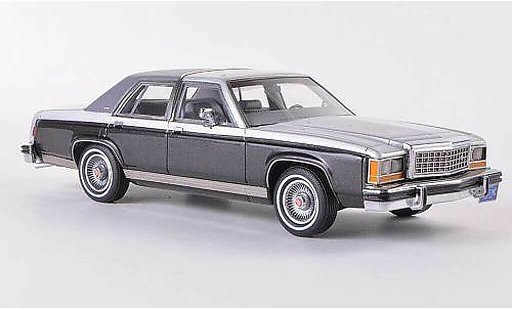 Ford LTD 1973 1/43 Matrix Crown Victoria grey/anthracite/mattgrey diecast model cars