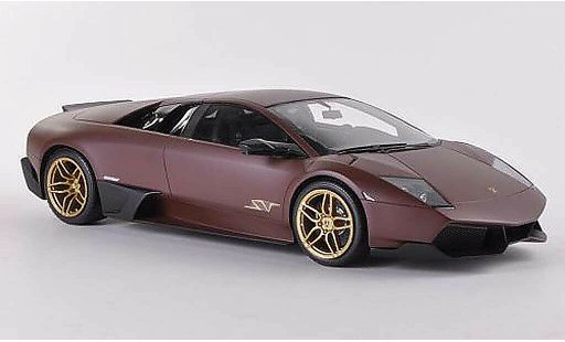 Lamborghini Murcielago LP670 1/18 MR Collection SV Fixed Wing mattbrown diecast model cars