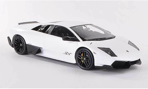 Lamborghini Murcielago LP670 1/18 MR Collection 4 SV Fixed Wing mattwhite diecast model cars