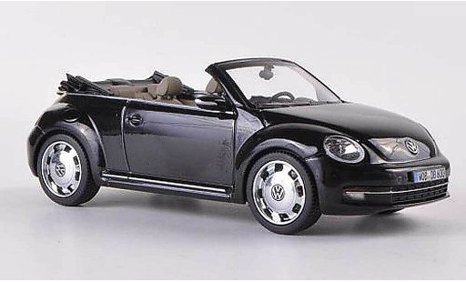 Volkswagen Beetle Cabriolet 1/43 Schuco Convertible black 2012 diecast model cars