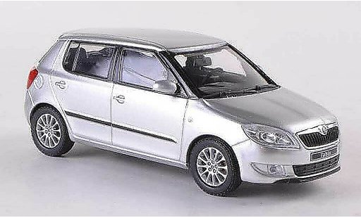 Skoda Fabia II 1/43 Abrex grey Facelift 2010 diecast model cars