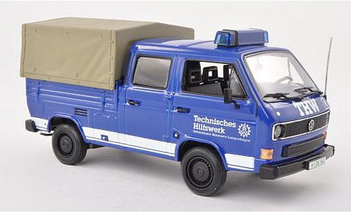 Volkswagen T3 A 1/43 Minichamps DoKa-Platform THW 1983 diecast model cars