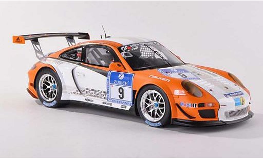 Porsche 911 GT3 1/18 Spark R hybrid No.9 Nurburgring Bergmeister/Holzer/Lietz/Ragginger 2010 diecast model cars