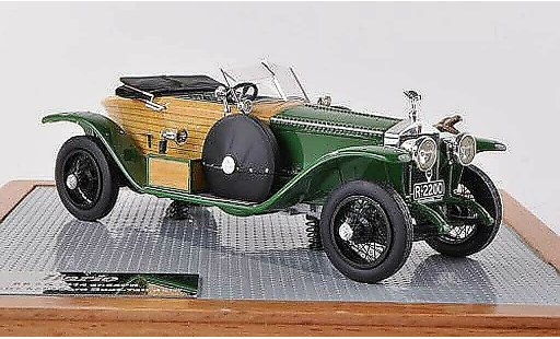 Rolls Royce Schapiro Base 1/43 Ilario Schebera Boat-Tail Skiff vert/optique de bois 1914 diecast model cars