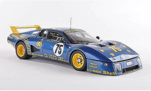 Ferrari 512 BB LM 1/18 BBR Models No.75 Team JMS Racing 24h Le Mans 1980 Gutteny/Libert/Blynie diecast model cars