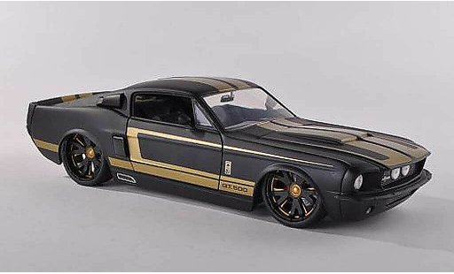 Shelby GT 500 1967 1/18 Jada Toys black dore diecast model cars