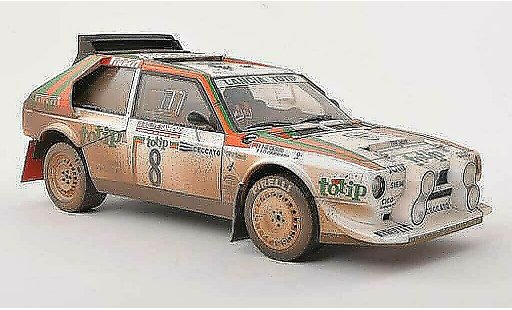 Lancia Delta S4 1/18 Autoart No.8 totip Rally Sanremo 1986 Cerrato/Cerri diecast model cars