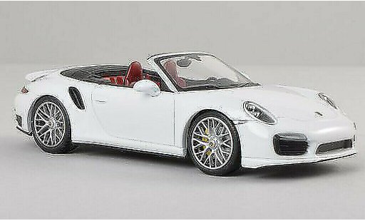 Porsche 911 Turbo S 1/43 Minichamps cabriolet white 2013 diecast model cars