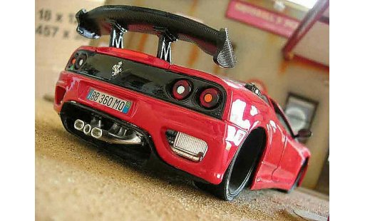 Ferrari 360 Modena 1/18 Burago coupe red diecast model cars