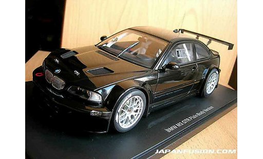 Bmw M3 coupe 1/18 Autoart GTR E46 plain body version black diecast model cars