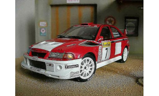 Mitsubishi Lancer Evolution VI 1/18 Autoart WRC 2001 Makinen Monte Carlo red diecast model cars