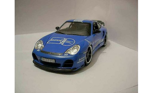 Porsche 911 Turbo 1/18 Hotworks techart blue diecast model cars