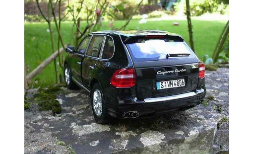 Porsche Cayenne Turbo S 1/18 Norev black 2007 diecast model cars