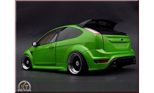 Ford Focus RS 1/18 Minichamps green 2010 jantes BBS 18 pouces diecast model cars