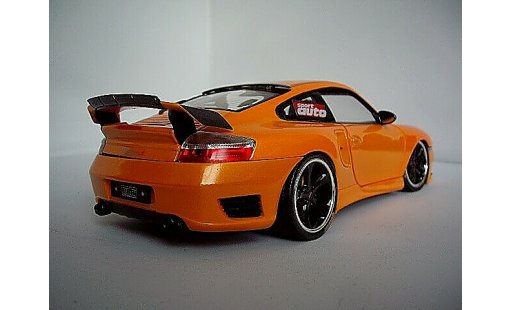 Porsche 911 Turbo 1/18 Hotworks techart orange diecast model cars