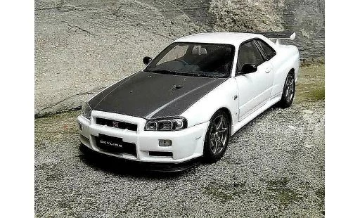 Nissan Skyline R34 1/18 Autoart blanche gn1 diecast model cars