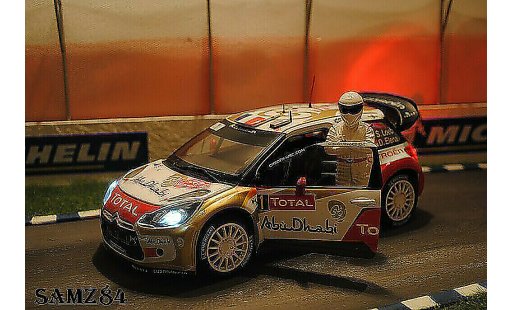 DS Automobiles DS3 WRC 2013 1/18 Norev Winner Monte-Carlo Loeb/Elena LED diecast model cars