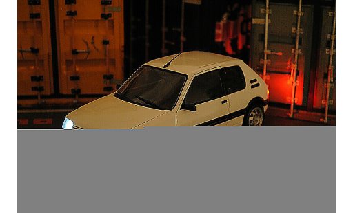 Peugeot 205 GTI 1/18 Norev Blanche 1.9 LED diecast model cars