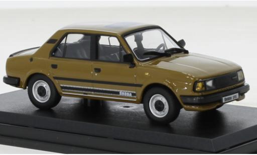 Skoda 120 1/43 Abrex L brown 1984 diecast model cars