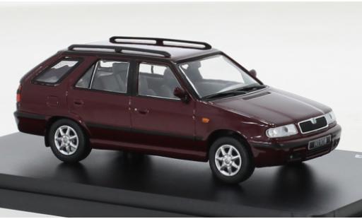 Diecast model cars Skoda Felicia 1/43 Abrex FL Combi metallise red 1998 Skoda Felicia 1/43 Abrex FL Combi metallise red 1998 diecast model cars