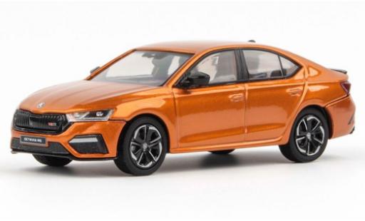Diecast model cars Skoda Octavia 1/43 Abrex IV RS metallise orange 2020 Skoda Octavia 1/43 Abrex IV RS metallise orange 2020 diecast model cars