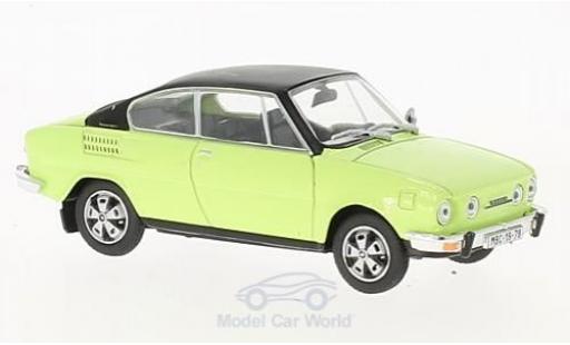 Skoda 110 1/43 Abrex R green/black diecast model cars