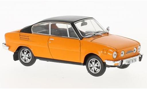 Diecast model cars Skoda 110 1/43 Abrex R orange/black Skoda 110 1/43 Abrex R orange/black diecast model cars