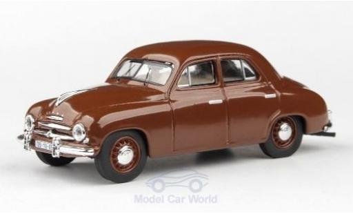 Skoda 120 1/43 Abrex 1 brown 1956 diecast model cars