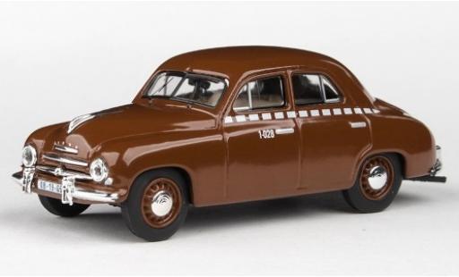 Diecast model cars Skoda 120 1/43 Abrex 1 brown/Dekor Taxi 1956 Skoda 120 1/43 Abrex 1 brown/Dekor Taxi 1956 diecast model cars