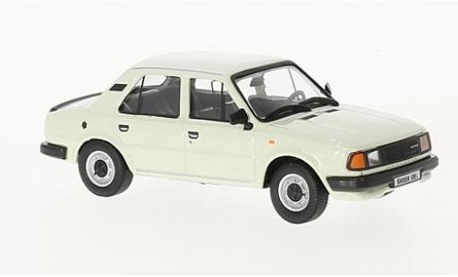 Skoda 120 1/43 Abrex L white 1984 diecast model cars