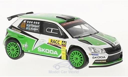 Diecast model cars Skoda Fabia 1/43 Abrex III R5 No.44 Rallye WM Rallye Catalunya 2015 P.Tidemand/E.Axelsson Skoda Fabia 1/43 Abrex III R5 No.44 Rallye WM Rallye Catalunya 2015 P.Tidemand/E.Axelsson diecast model cars