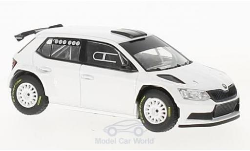 Diecast model cars Skoda Fabia 1/43 Abrex III R5 white 2015 Gravel Skoda Fabia 1/43 Abrex III R5 white 2015 Gravel diecast model cars